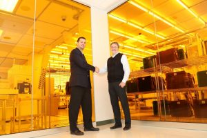 Coventor’s CTO Dr. David Fried (left) and Michael Liehr, CEO of AIM and Executive Vice President of Technology and Innovation for SUNY Polytechnic Institute (right)
