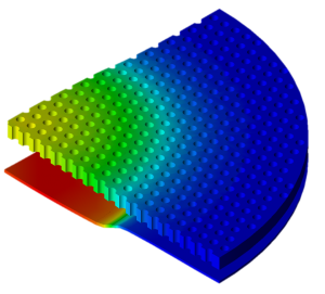 A Section of a MEMS Microphone Model