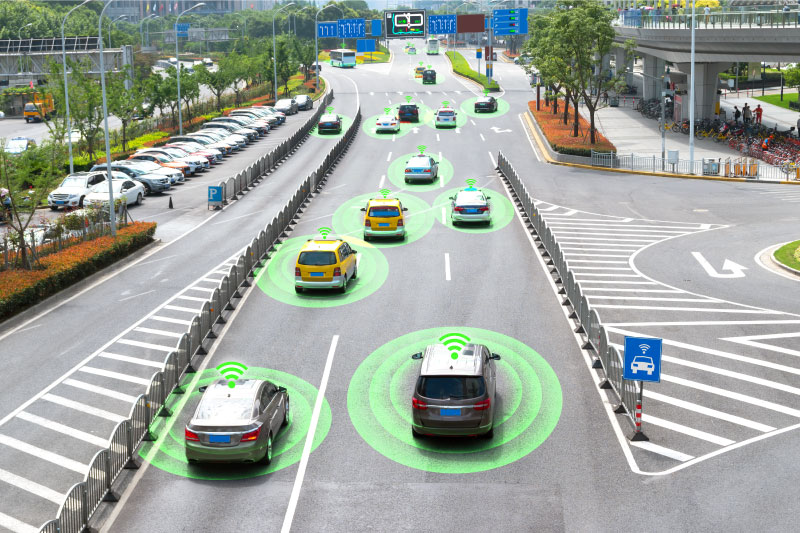 Autonomous-Cars-Driving-on-Street