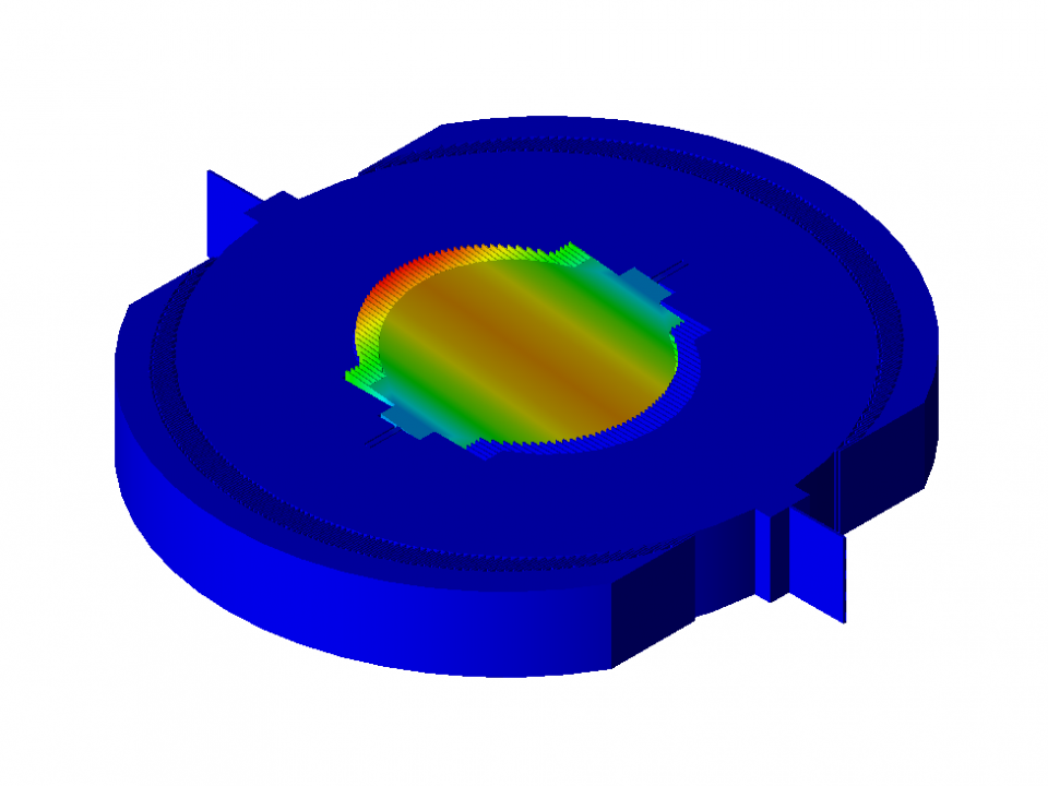 Coventor_June_2018_blog-Figure 1. Mode shape of a dual-axis micromirror