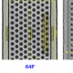 Top view of slit and channel hole at different nodes