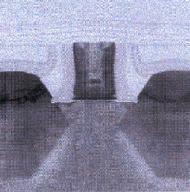 SEM image of a 45nm CMOS logic transistor