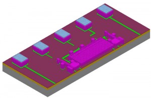 Corss sectional view of MEMS accelerometer