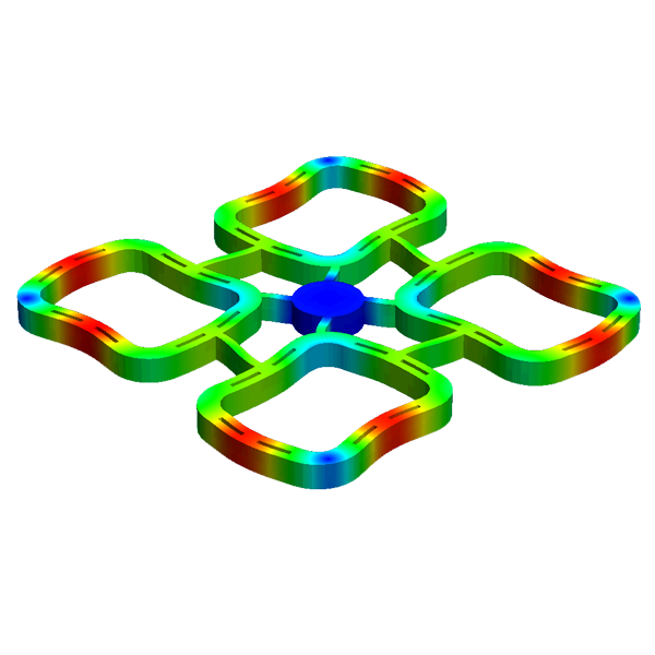 CoventorWare simulation of thermal field generated due to TED