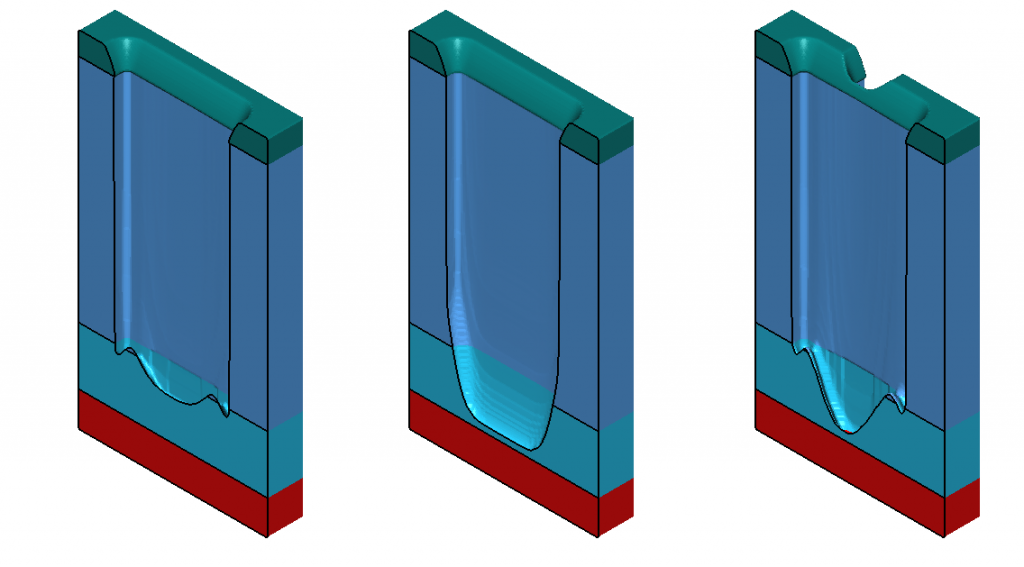 Figure 3. Incoming structure after first etch process