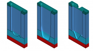 Figure 3. Incoming structure after first etch process