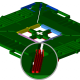 MEMS Blog Figure 1 Reverse engineered gyroscope, with suspension spring displayed in the call-out circle