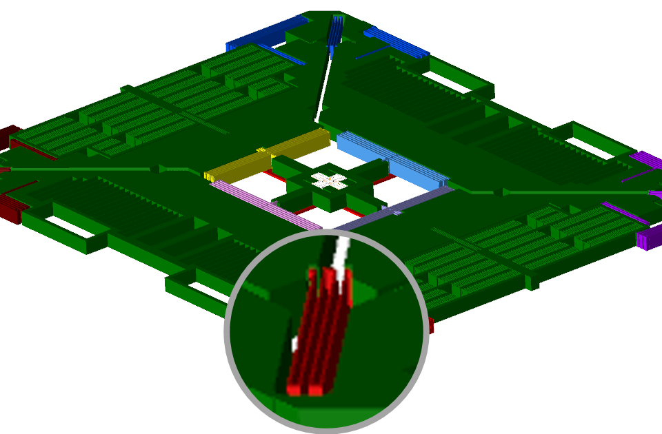 MEMS Blog Figure 1 Reverse engineered gyroscope, with suspension spring displayed in the call-out circle