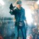 Picture of a young man using virtual reality glasses from the 2018 movie “Ready Player One” from Warner Bros.